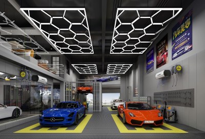 现代汽车美容店3D模型下载